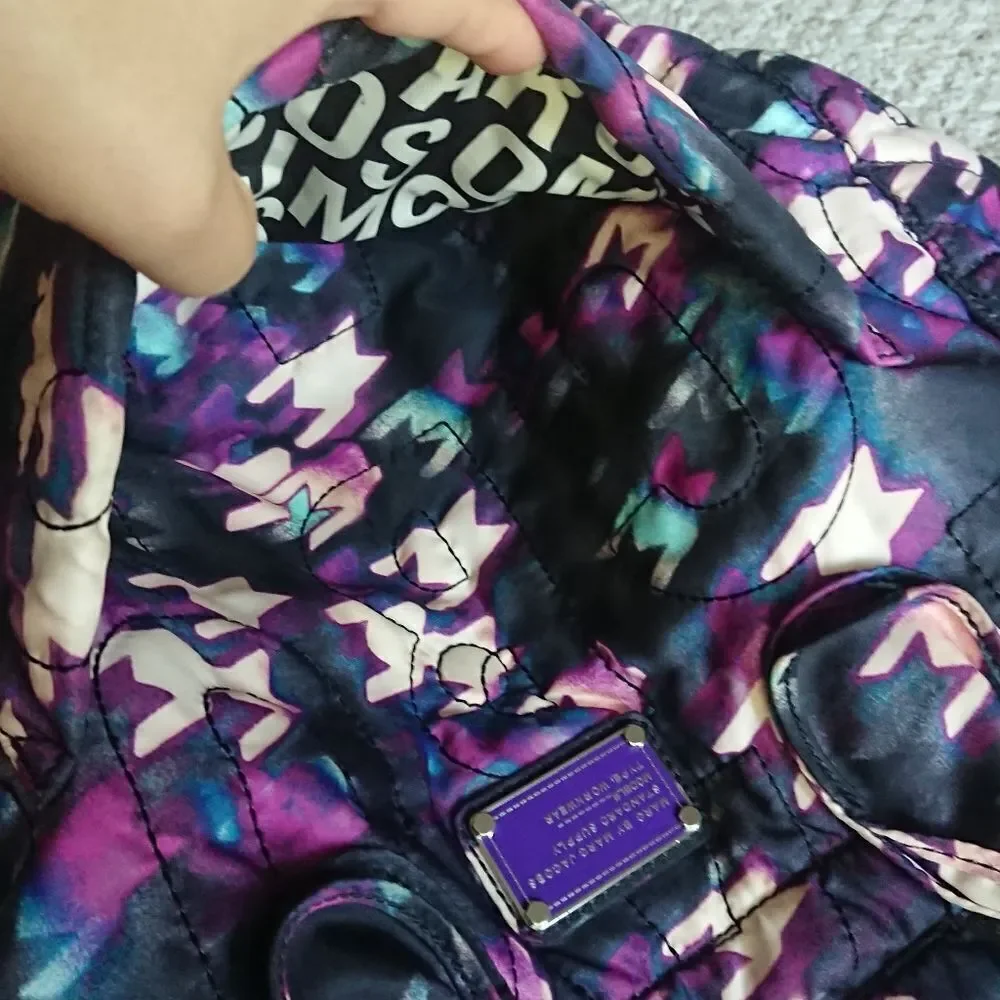 Marc By Marc Jacobs Core Pretty Elizababy Shoulder Diaper Bag - purple and muti